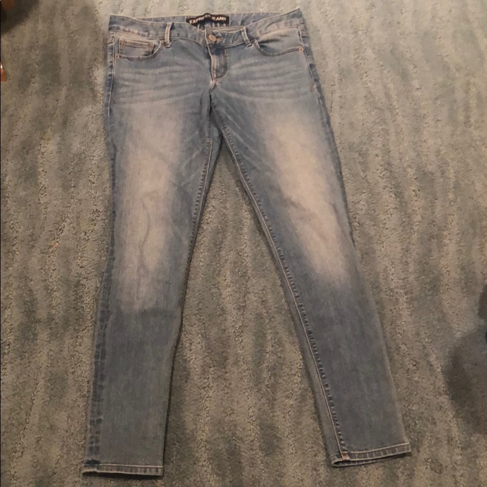Light blue skinny jeans